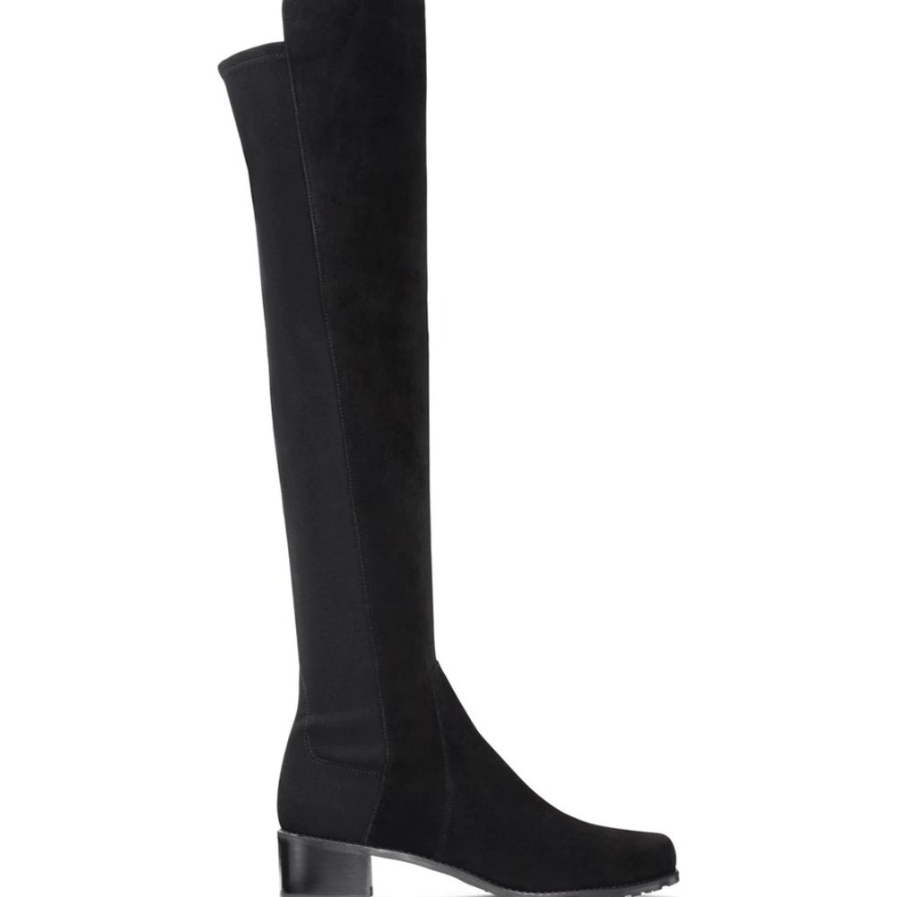 Black Suede Over-the-knee-boot, Stuart Weitzman - Picture 2 of 8